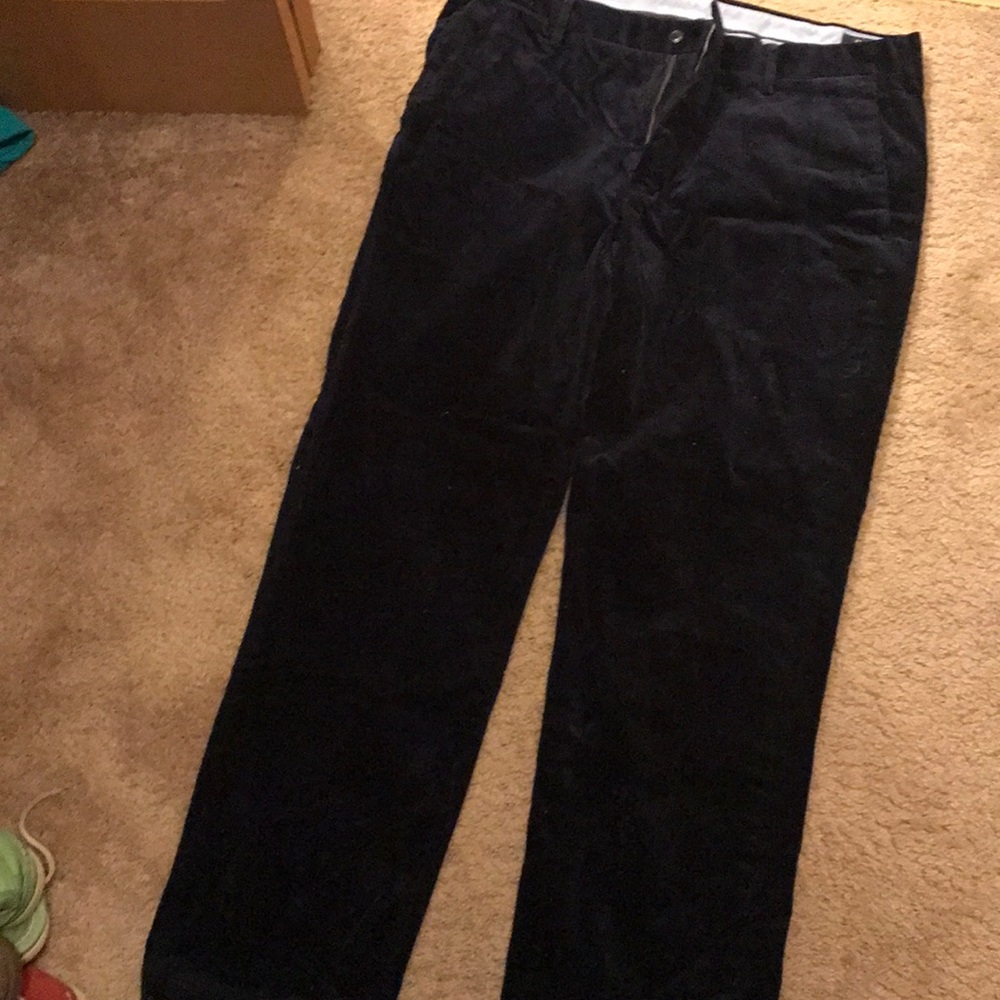 Navy Polo Corduroy Pants